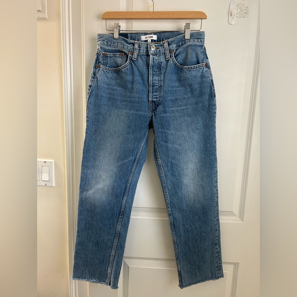 Re/Done 70’s Stove Pipe Ankle Jeans